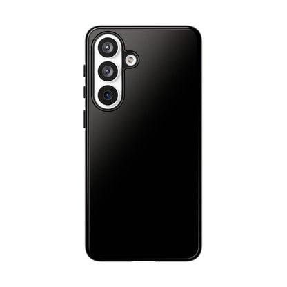 Space Black: Pure black phone case for iPhone, Samsung Galaxy and Google Pixel devices