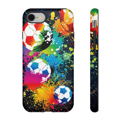 Footballer's Phone Case: Vibrant Case for iPhone, Samsung Galaxy and Google Pixel devices