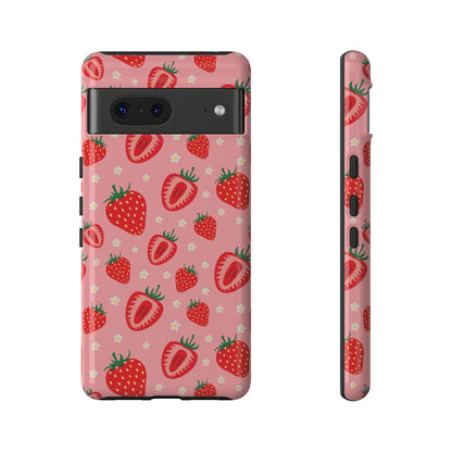 Berry Strawberry: Fruit-inspired phone case for iPhone, Samsung Galaxy and Google Pixel devices