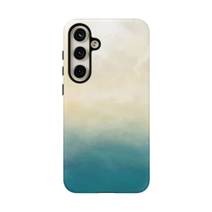 海と砂のグラデーションケース：iPhone、Galaxy、Google Pixelデバイス用ビーチ風スマホケース