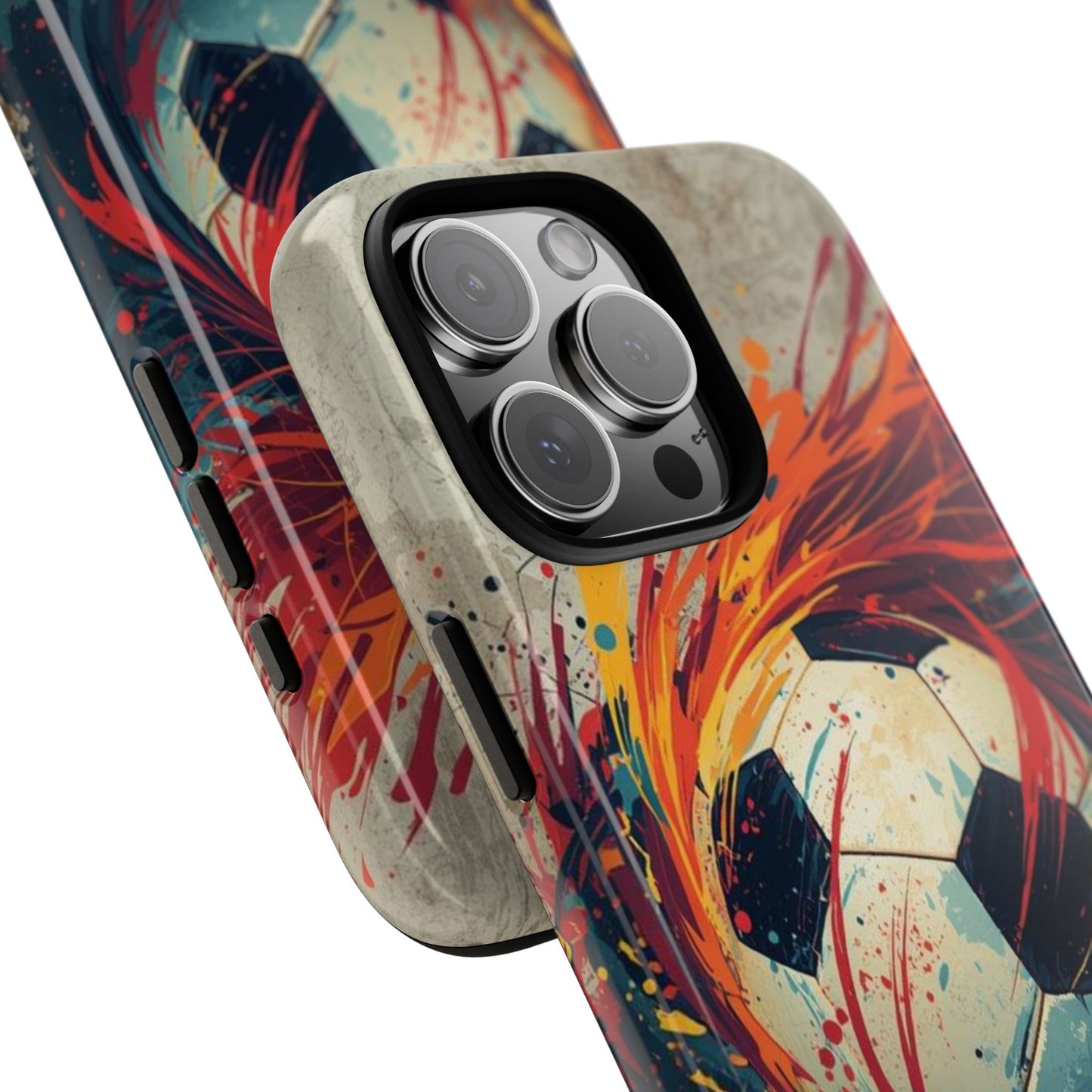 Football Swirl: Phone Case for iPhone, Samsung Galaxy and Google Pixel devices