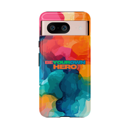 Be Your Own Hero: Inspiring Quote Phone Case for iPhone, Samsung Galaxy and Google Pixel