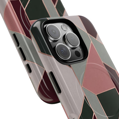 Geometric Luxe MagSafe Phone Case for iPhone