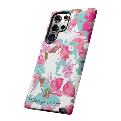 Chase your dreams: Artistic and elegant phone case for Apple iPhone, Samsung Galaxy and Pixel devices