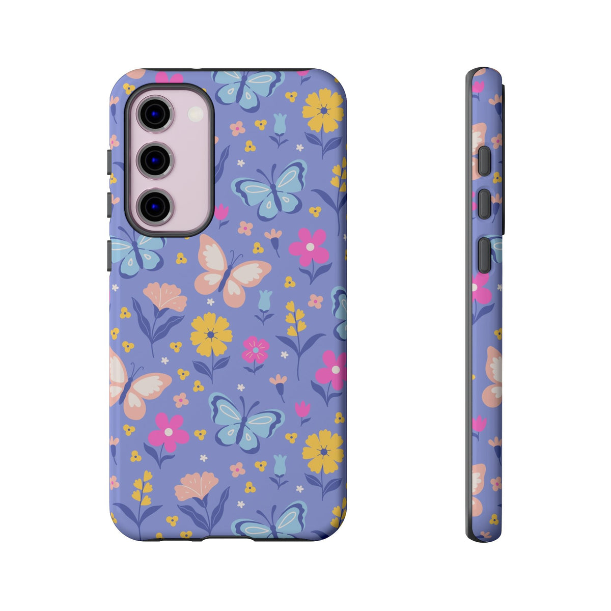 Lavender Butterflies: Tough Phone Case for iPhone, Samsung Galaxy and Google Pixel