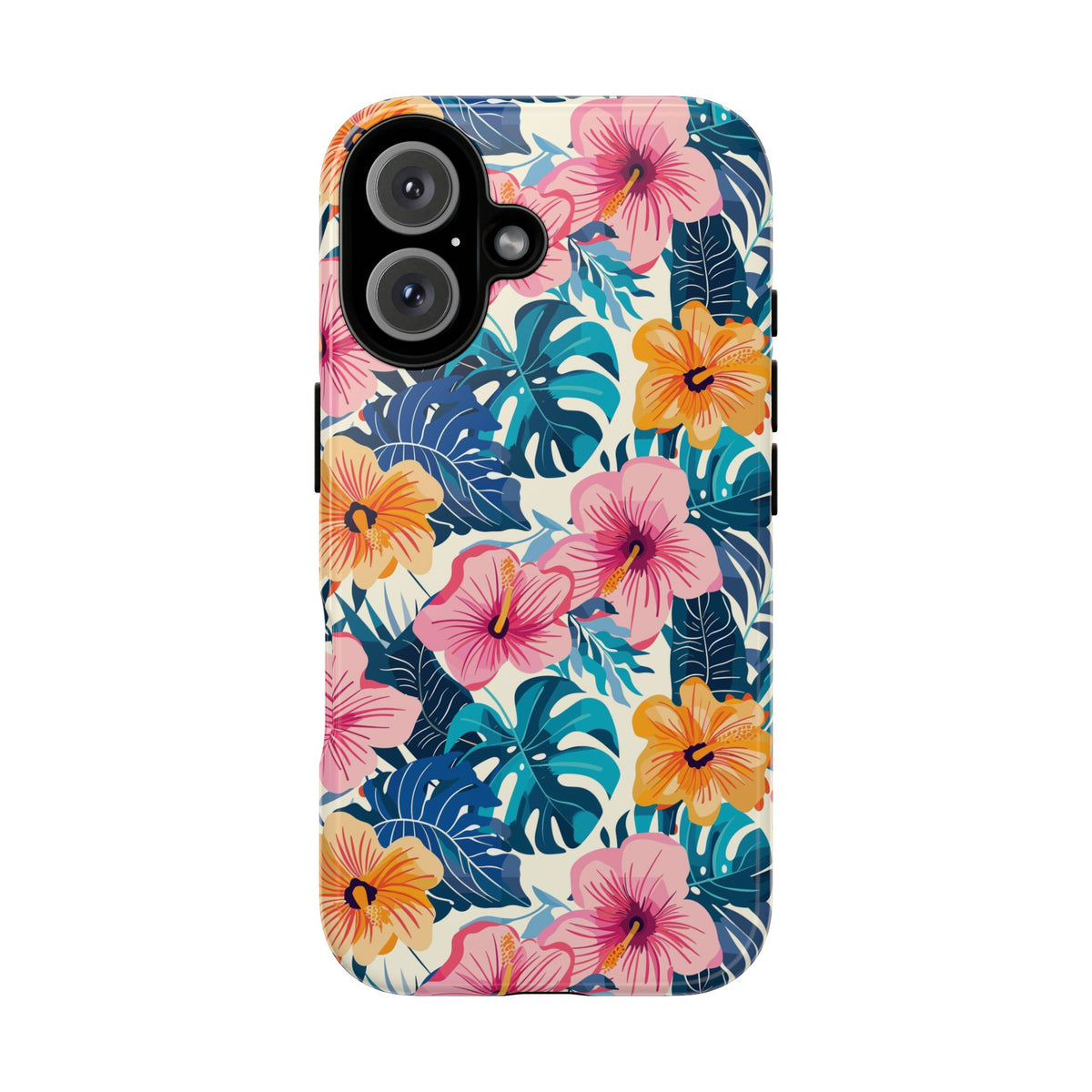 Hibiscus Bloom: Cute Floral Phone Case for iPhone, Samsung and Google Pixel