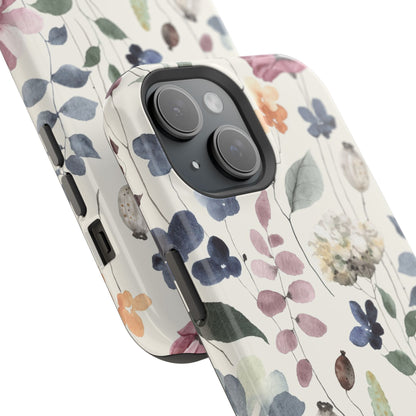 Floral prints phone case for iPhone (MagSafe version)