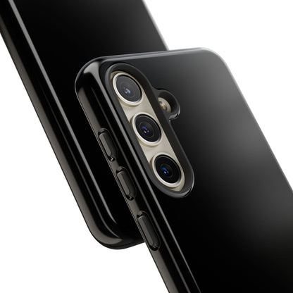 Space Black: Pure black phone case for iPhone, Samsung Galaxy and Google Pixel devices