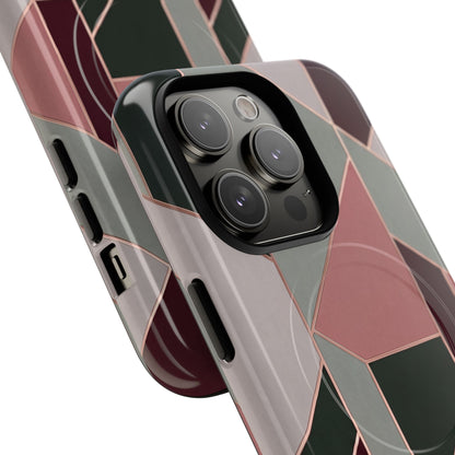Geometric Luxe MagSafe Phone Case for iPhone