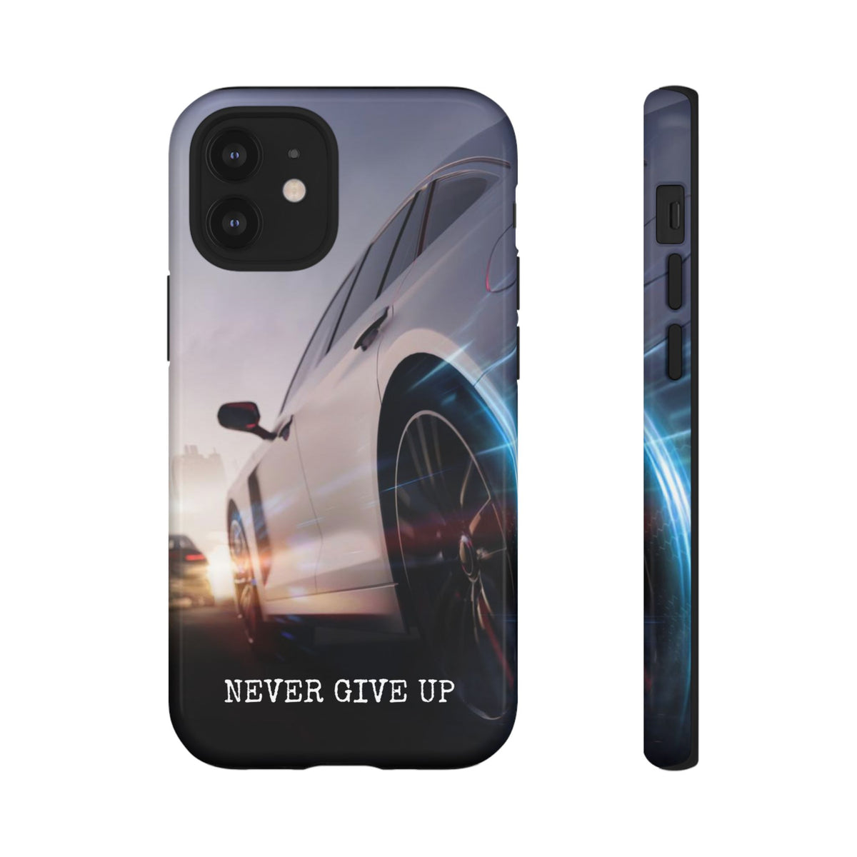 Never Give Up:  Motivational Phone Case for iPhone, Samsung Galaxy and Google Pixel devices