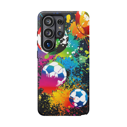 Footballer's Phone Case: Vibrant Case for iPhone, Samsung Galaxy and Google Pixel devices