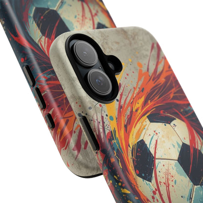 Football Swirl: Phone Case for iPhone, Samsung Galaxy and Google Pixel devices