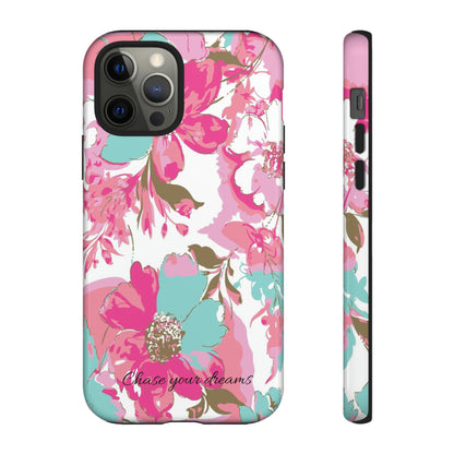 Chase your dreams: Artistic and elegant phone case for Apple iPhone, Samsung Galaxy and Pixel devices