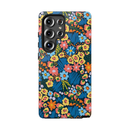 Bloom Burst: Color and Joy Themed Phone Case for iPhone, Samsung Galaxy and Google Pixel devices