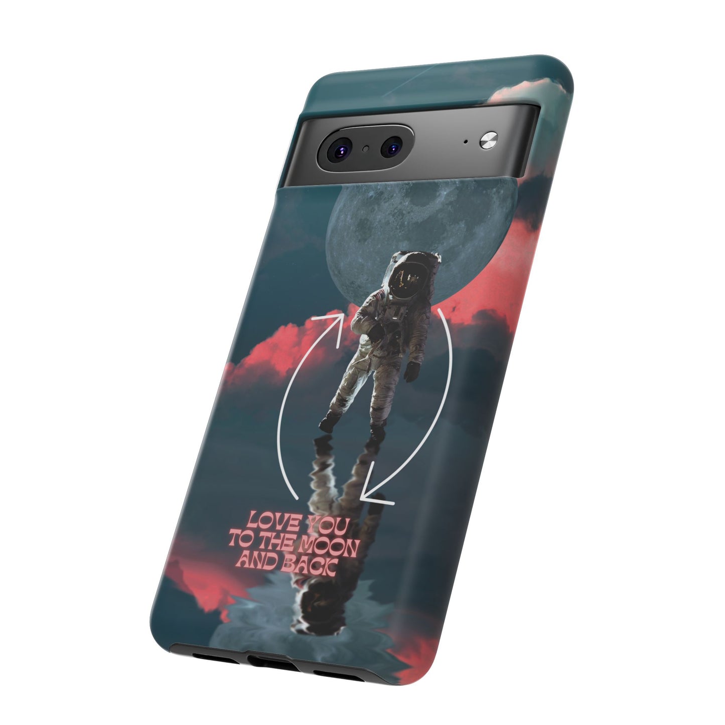 Love You to the Moon and Back: Romance-themed phone case for iPhone, Samsung Galaxy and Google Pixel devices