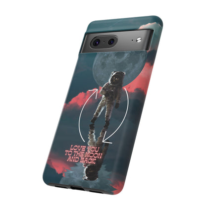 Love You to the Moon and Back: Romance-themed phone case for iPhone, Samsung Galaxy and Google Pixel devices