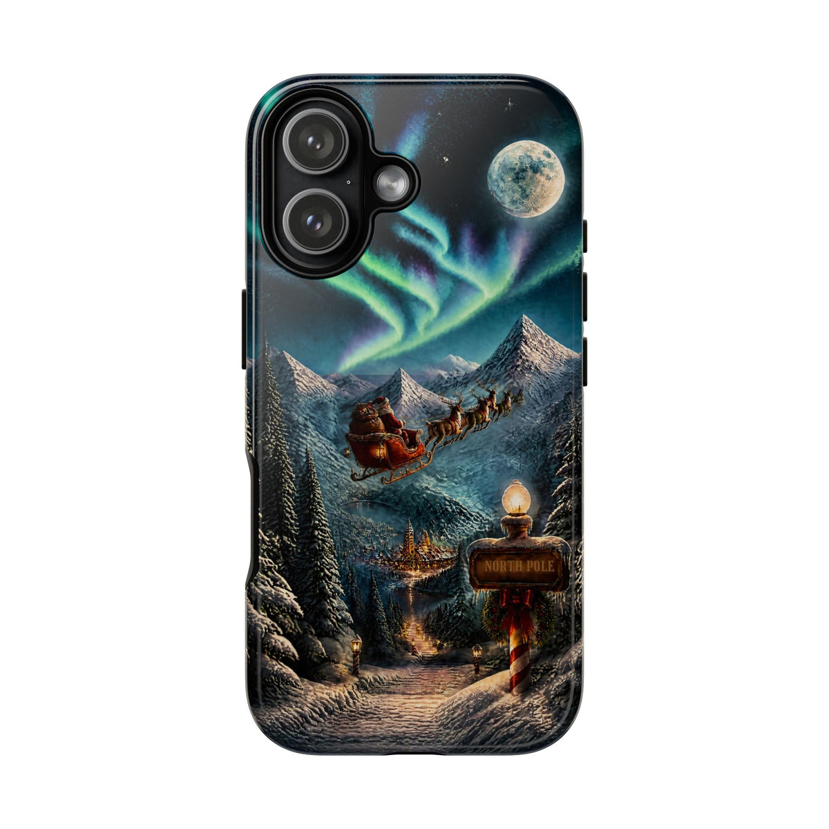 Santa Claus North Pole Adventure: Christmas Themed Phone Case for iPhone, Samsung Galaxy and Google Pixel devices