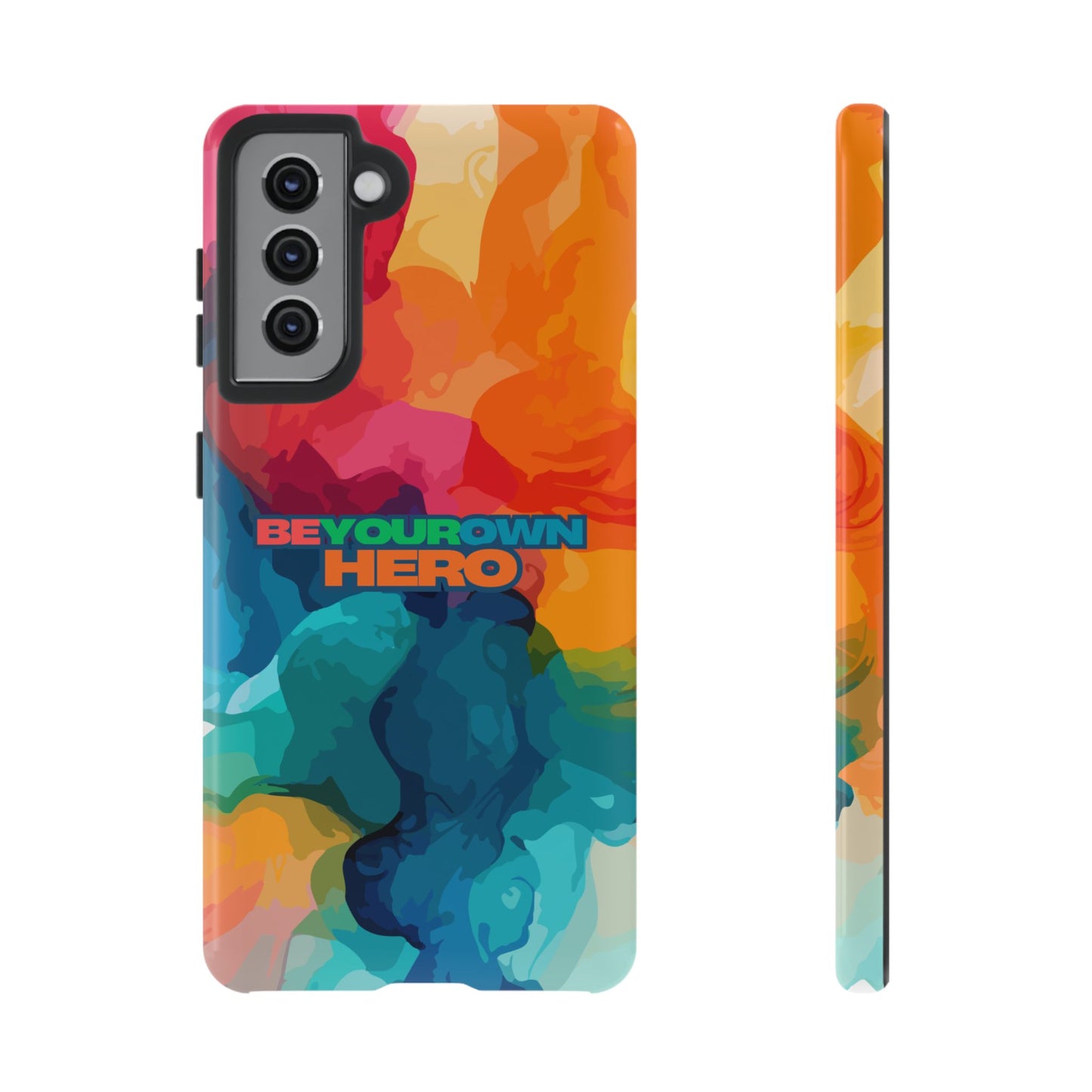 Be Your Own Hero: Inspiring Quote Phone Case for iPhone, Samsung Galaxy and Google Pixel