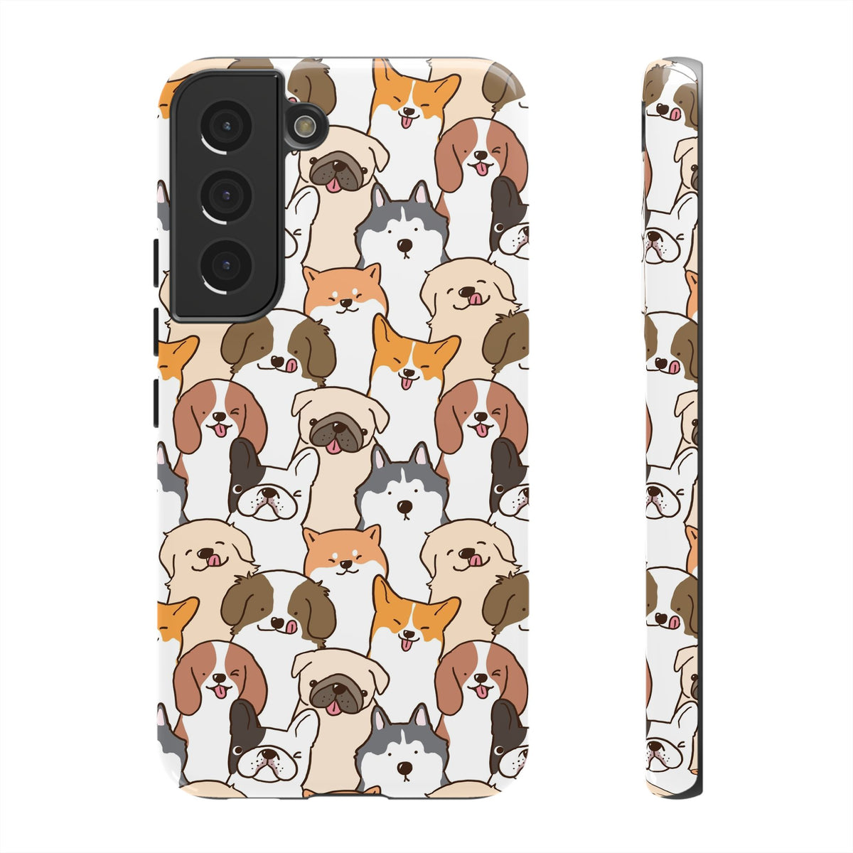 Cute Dogs Charm Phone Case for iPhone, Samsung Galaxy and Google Pixel devices
