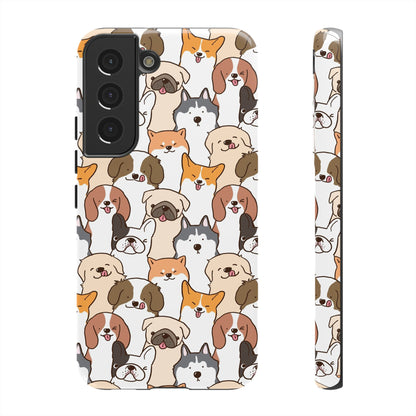 Cute Dogs Charm Phone Case for iPhone, Samsung Galaxy and Google Pixel devices