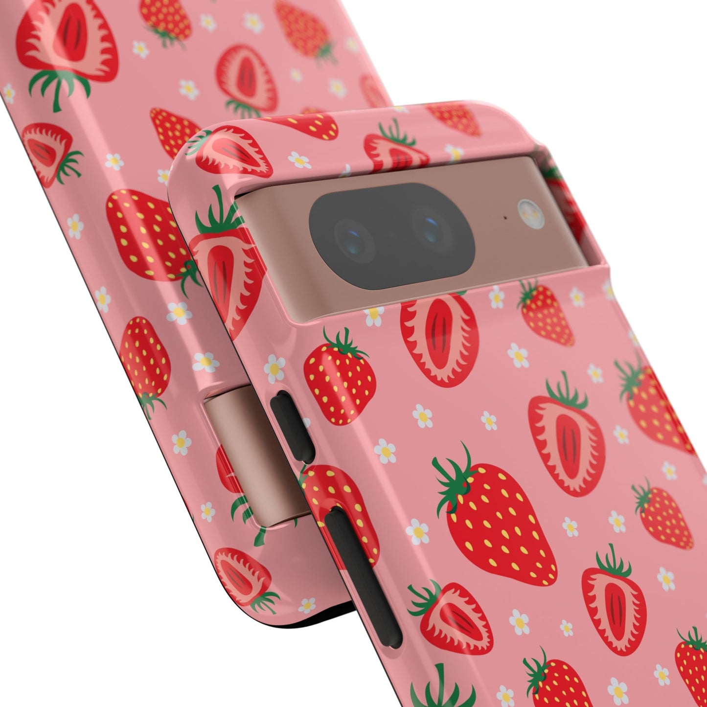 Berry Strawberry: Fruit-inspired phone case for iPhone, Samsung Galaxy and Google Pixel devices