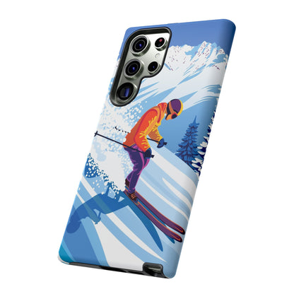 Glacier Rush: Ice Ski inspired phone case for iPhone, Samsung Galaxy and Google  Pixel devices