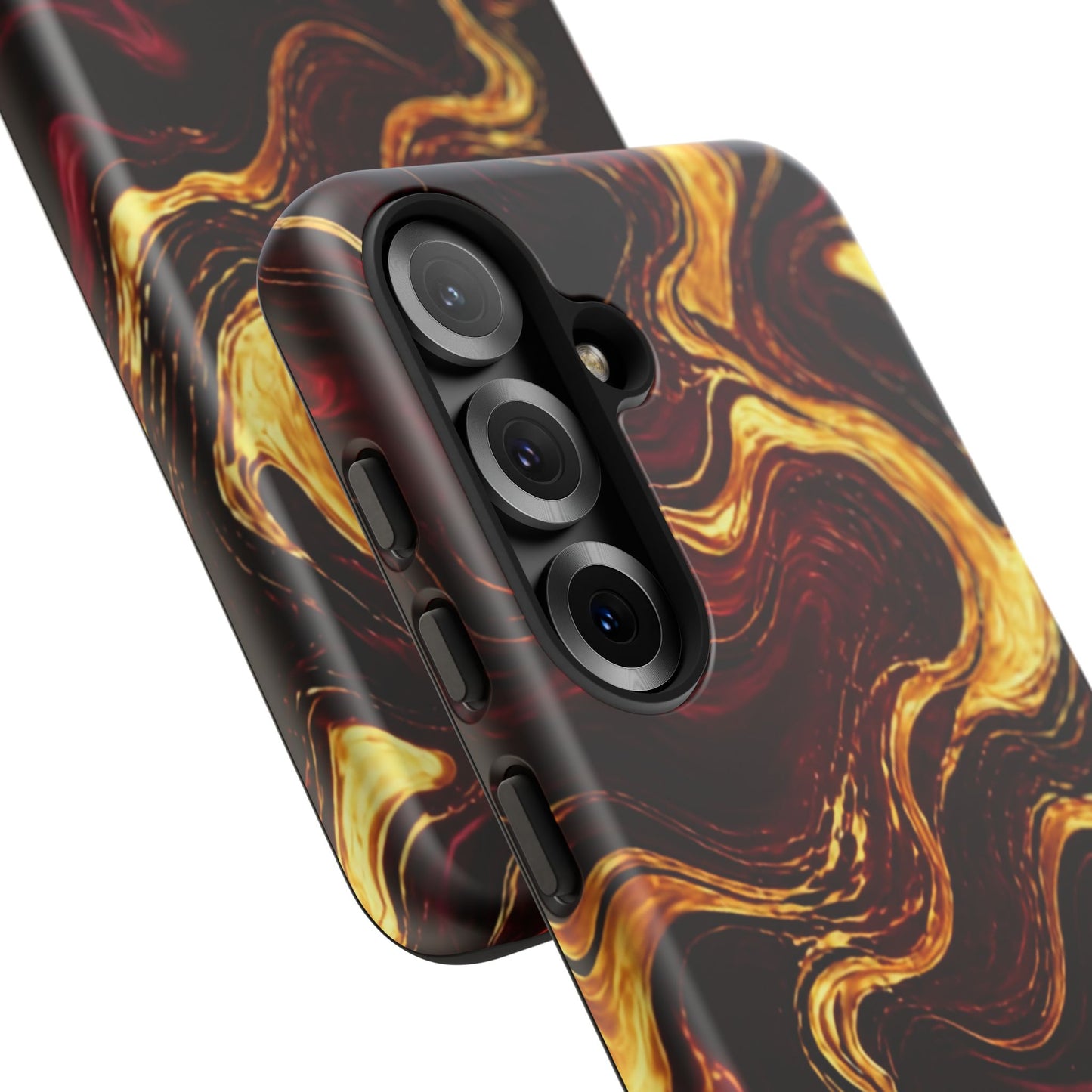 Molten Gold and Maroon Waves: Elegant Phone Case for iPhone, Samsung Galaxy and Google Pixel devices