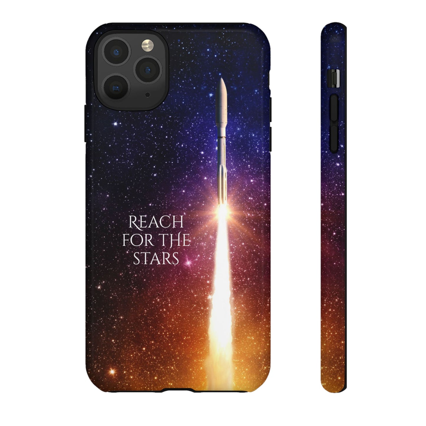 Reach for the Stars: Rocket-illustrated phone case for iPhone, Samsung Galaxy and Pixel devices
