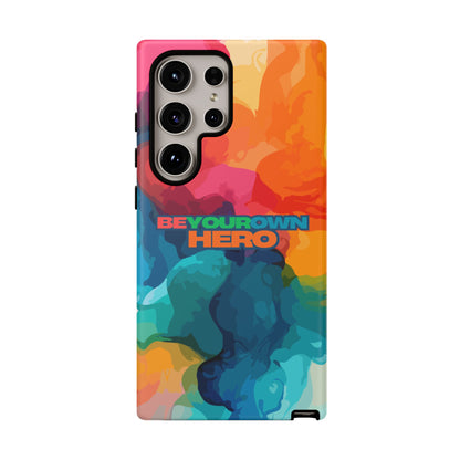 Be Your Own Hero: Inspiring Quote Phone Case for iPhone, Samsung Galaxy and Google Pixel
