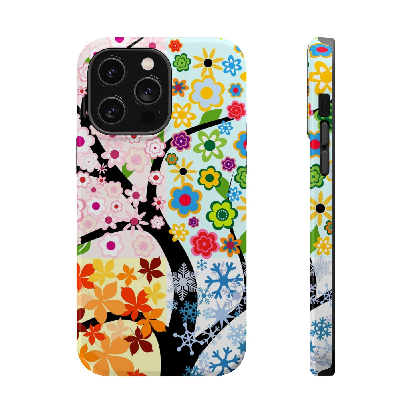 Four Seasons (MagSafe version): Fall, Winter, Spring and Summer inspired phone case for iPhone