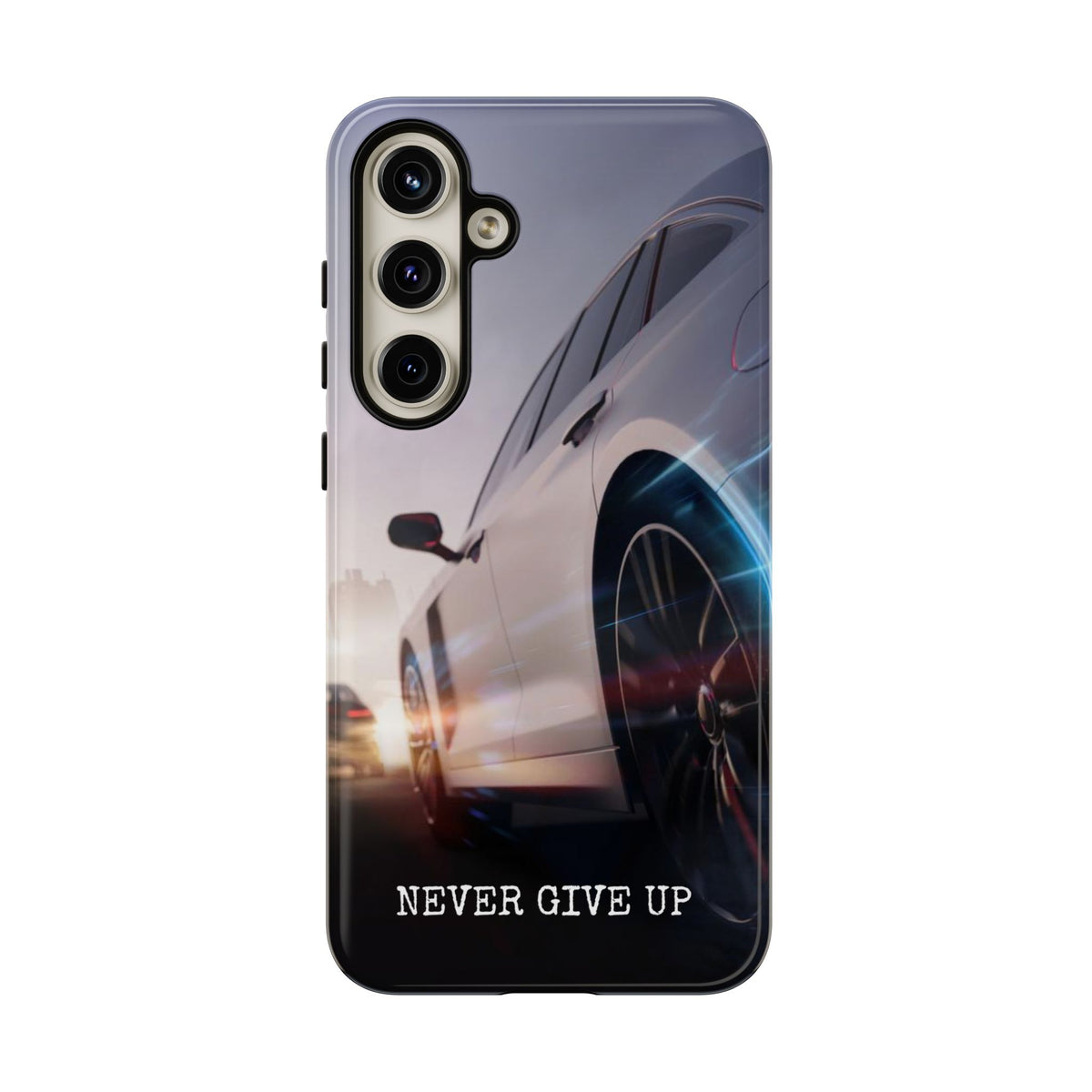 Never Give Up:  Motivational Phone Case for iPhone, Samsung Galaxy and Google Pixel devices