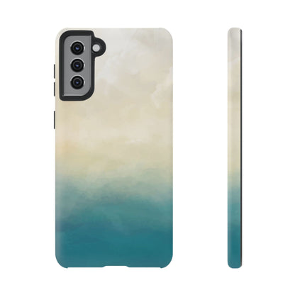 海と砂のグラデーションケース：iPhone、Galaxy、Google Pixelデバイス用ビーチ風スマホケース