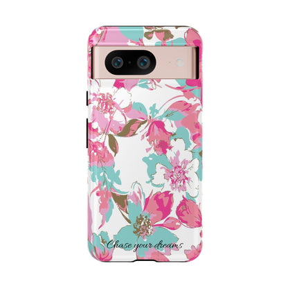 Chase your dreams: Artistic and elegant phone case for Apple iPhone, Samsung Galaxy and Pixel devices