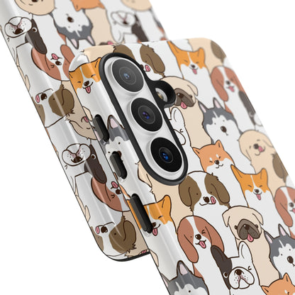 Cute Dogs Charm Phone Case for iPhone, Samsung Galaxy and Google Pixel devices