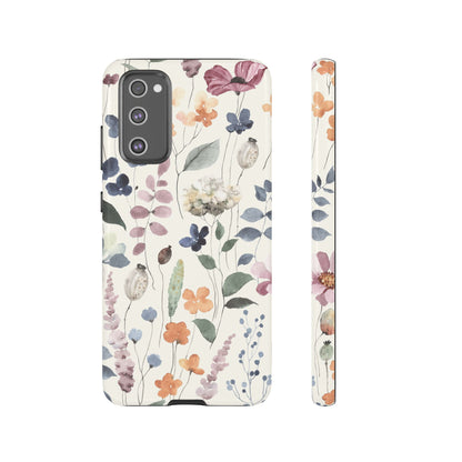 Floral prints phone case for iPhone, Samsung Galaxy and Pixel devices