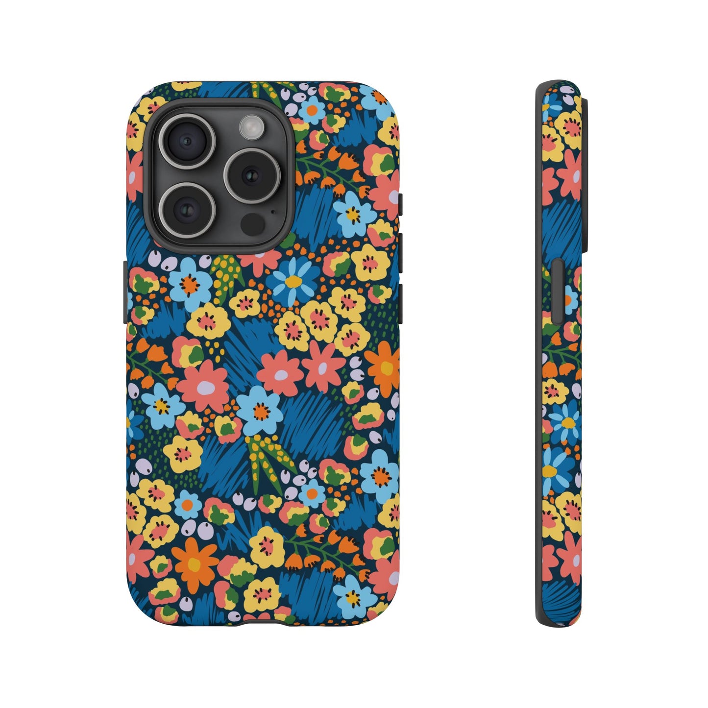 Bloom Burst: Color and Joy Themed Phone Case for iPhone, Samsung Galaxy and Google Pixel devices