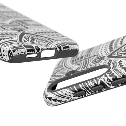 Tatoeage: telefoonhoesje met tribalpatroon voor iPhone, Samsung Galaxy en Google Pixel