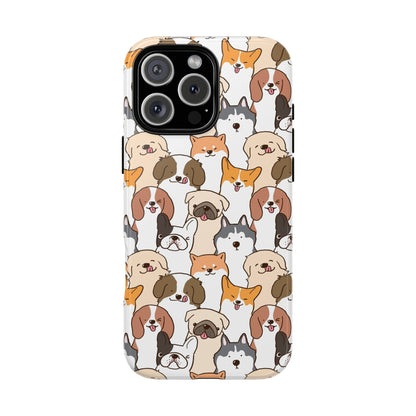 Cute Dogs Charm Phone Case for iPhone, Samsung Galaxy and Google Pixel devices