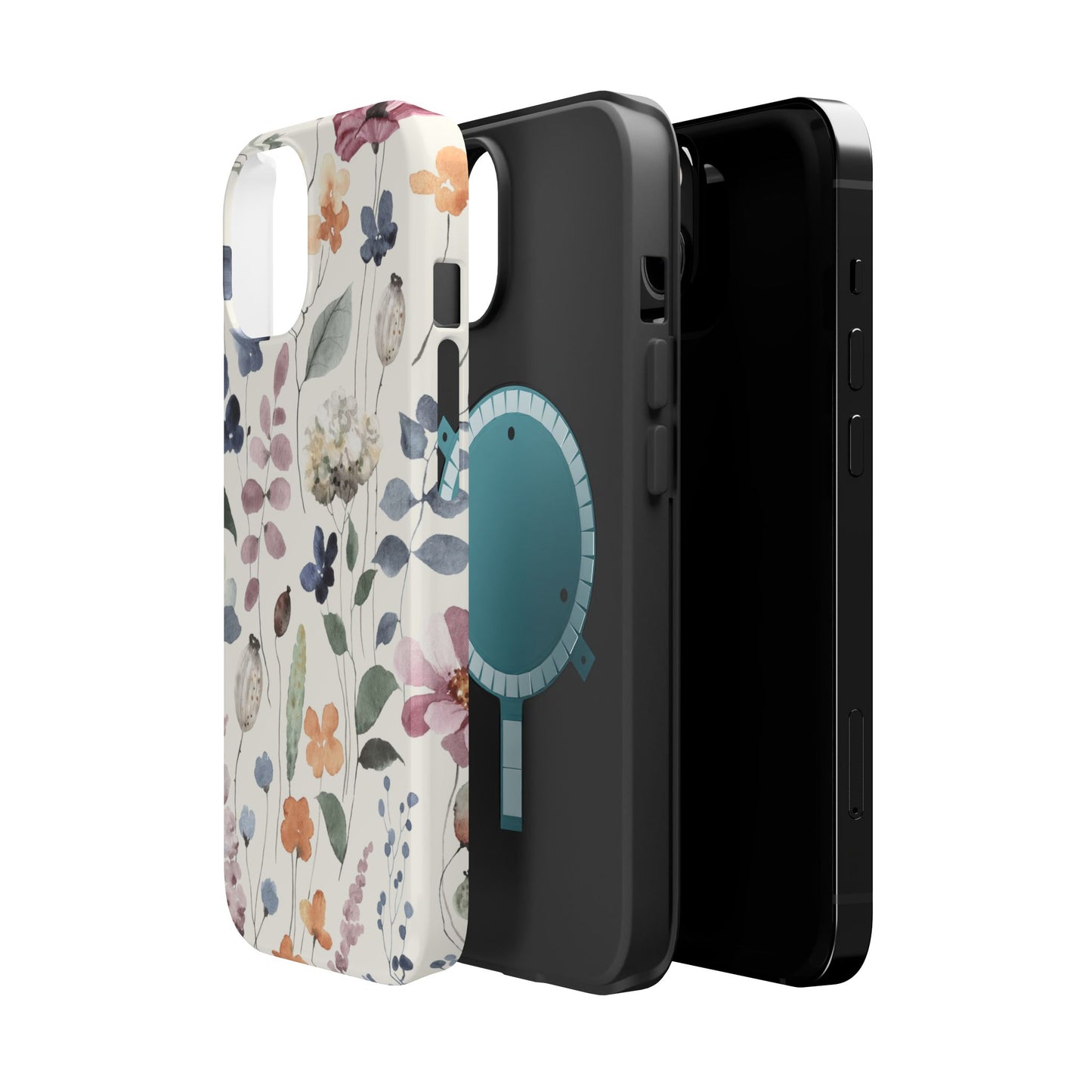 Floral prints phone case for iPhone (MagSafe version)