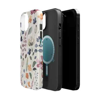 Floral prints phone case for iPhone (MagSafe version)