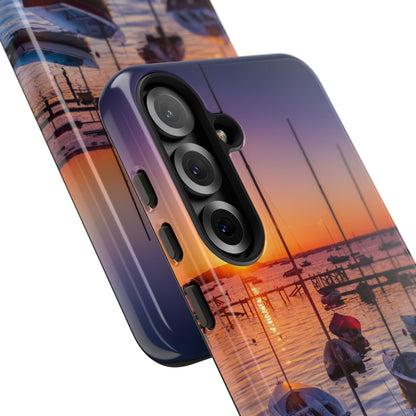 Fortune Favors the Bold: Sunset Sail Phone Case for iPhone, Samsung Galaxy and Google Pixel devices