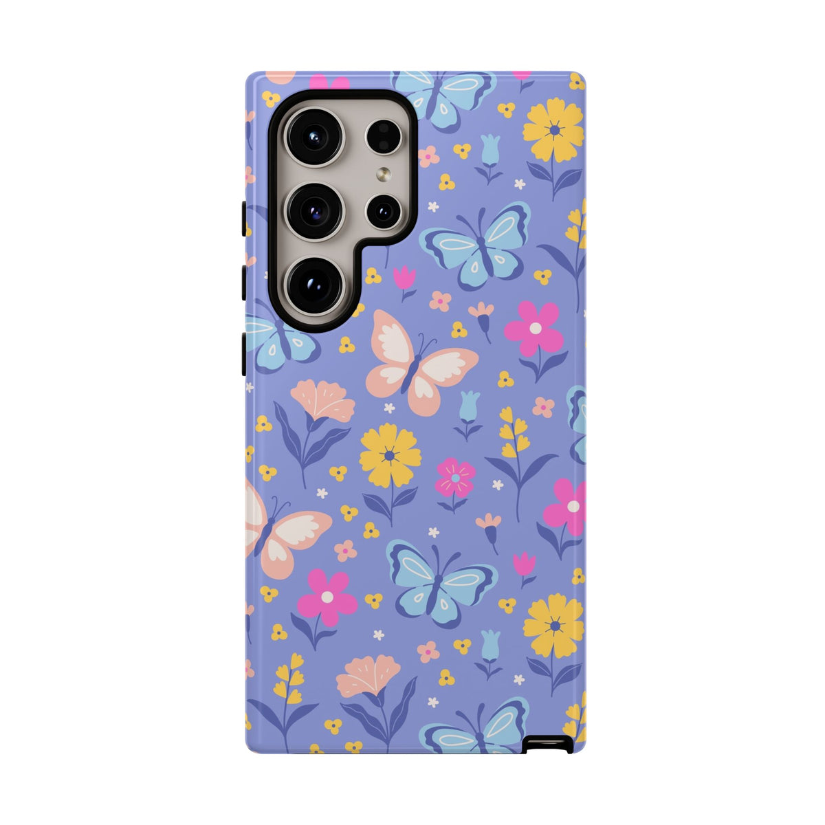 Lavender Butterflies: Tough Phone Case for iPhone, Samsung Galaxy and Google Pixel