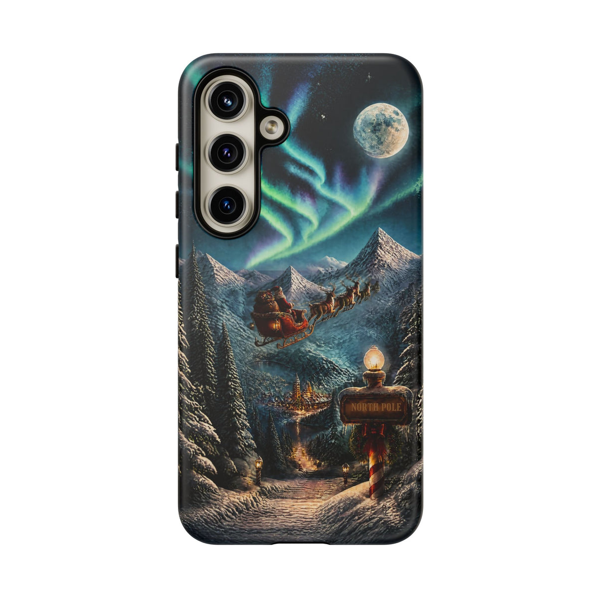 Santa Claus North Pole Adventure: Christmas Themed Phone Case for iPhone, Samsung Galaxy and Google Pixel devices