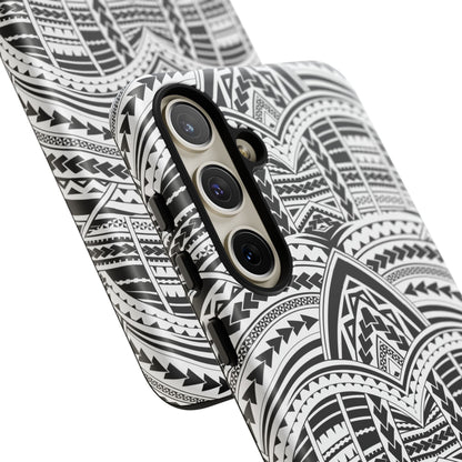 Tatoeage: telefoonhoesje met tribalpatroon voor iPhone, Samsung Galaxy en Google Pixel