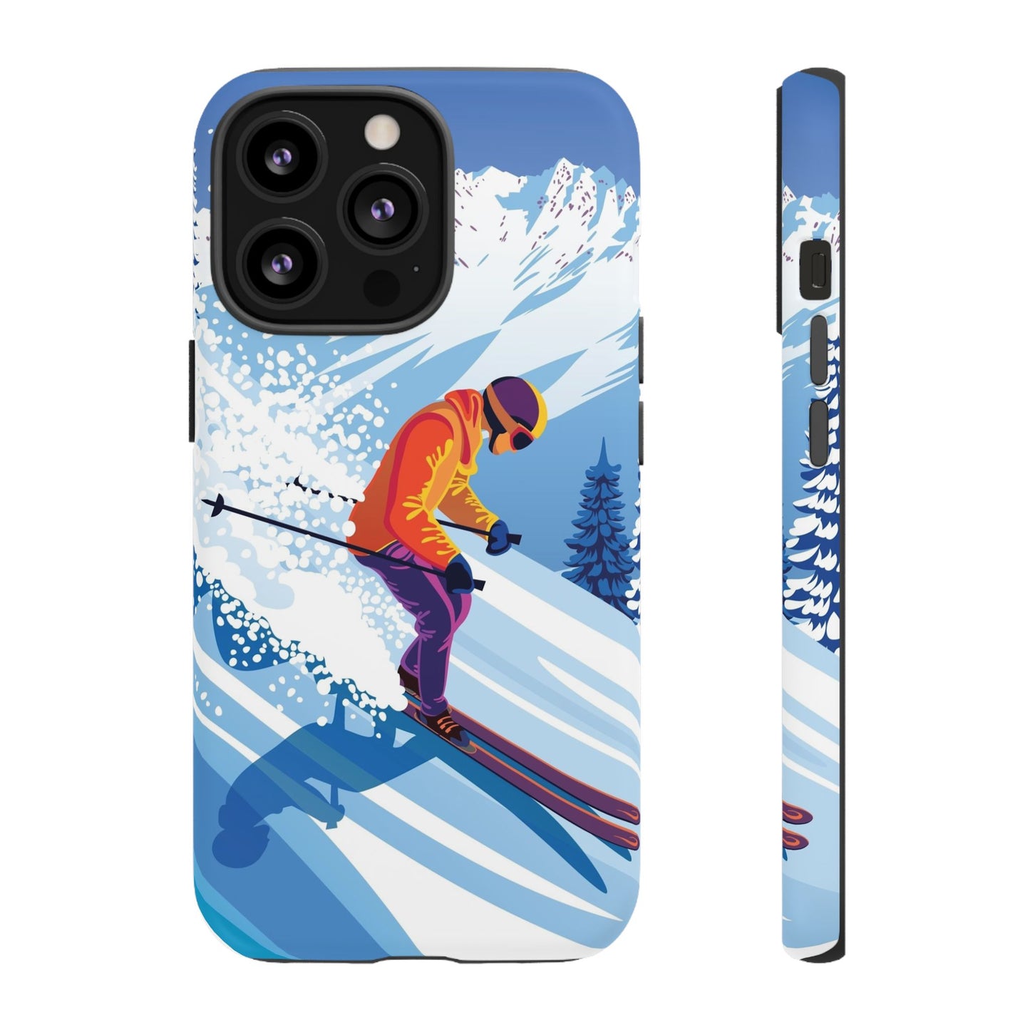 Glacier Rush: Ice Ski inspired phone case for iPhone, Samsung Galaxy and Google  Pixel devices