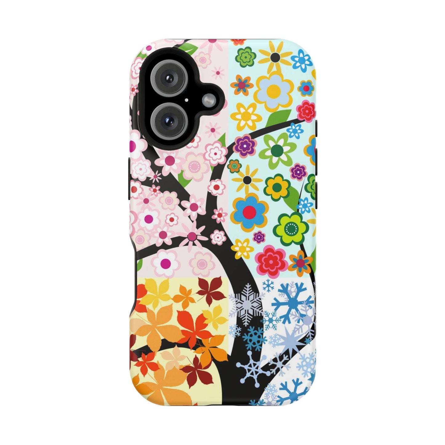 Four Seasons (MagSafe version): Fall, Winter, Spring and Summer inspired phone case for iPhone