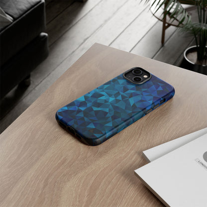Blue Diamonds: Phone Case with Elegant Prints for iPhone, Samsung Galaxy and Google Pixel devices