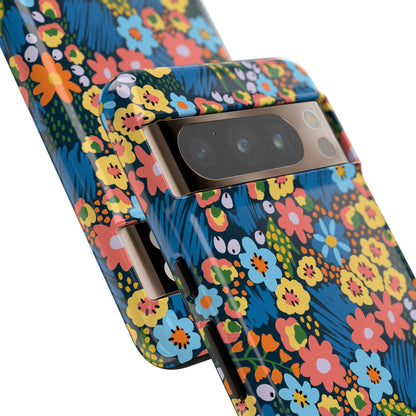 Bloom Burst: Color and Joy Themed Phone Case for iPhone, Samsung Galaxy and Google Pixel devices