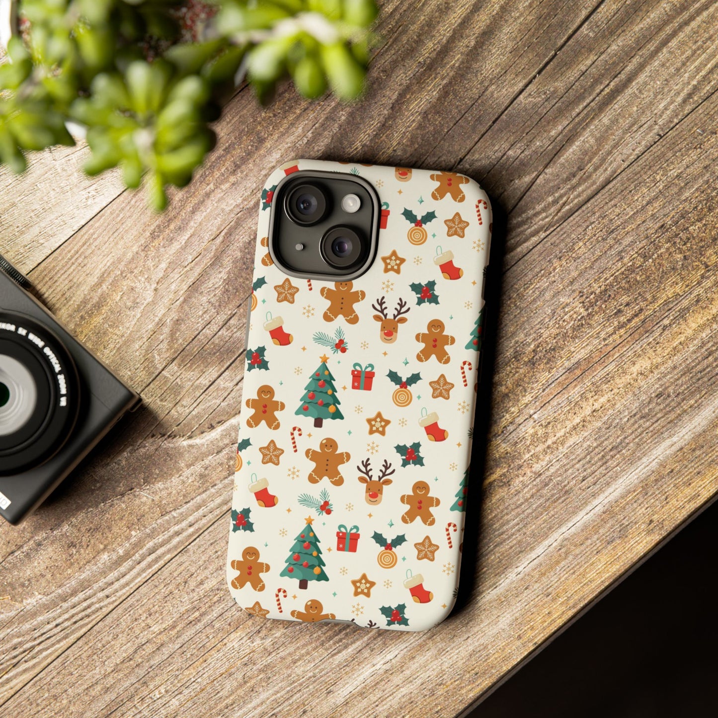 Gingerbread Holidays: Xmas-themed phone case for iPhone, Samsung and Google Pixel