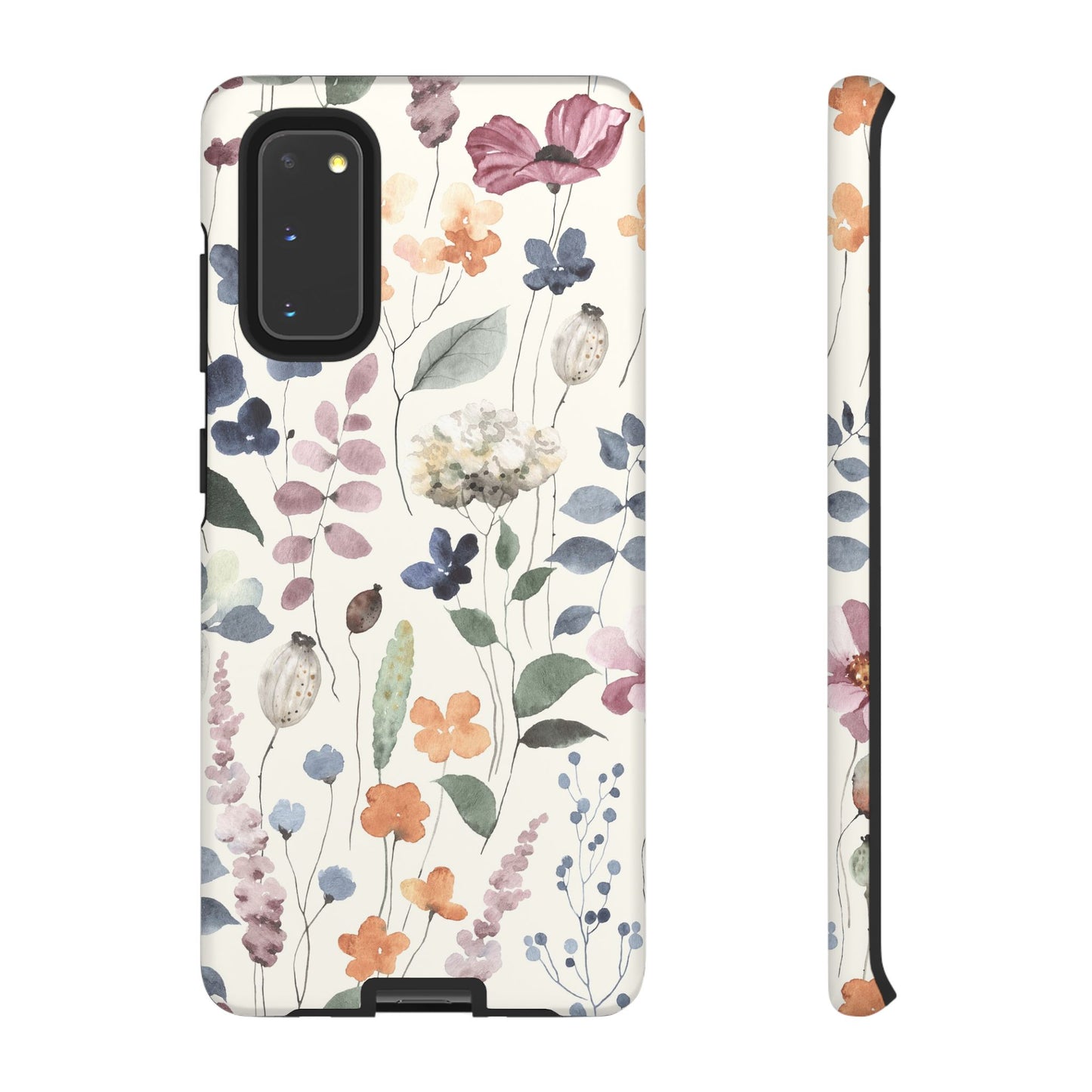 Floral prints phone case for iPhone, Samsung Galaxy and Pixel devices